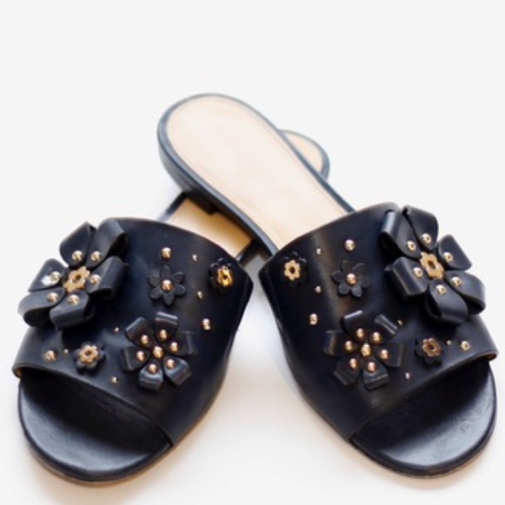Michael Kors Tara  Dark Navy Slides